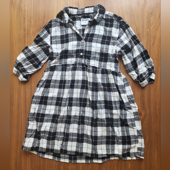 Old Navy Girls flannel dress SZ 8 - Picture 1 of 3
